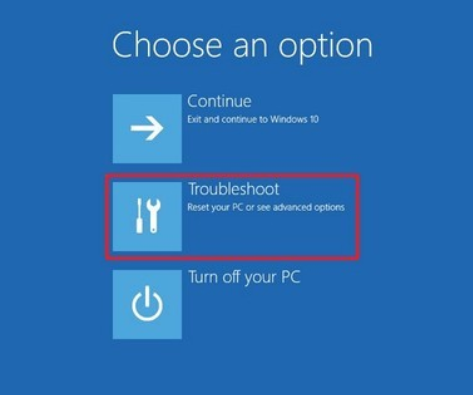 Advanced option troubleshoot