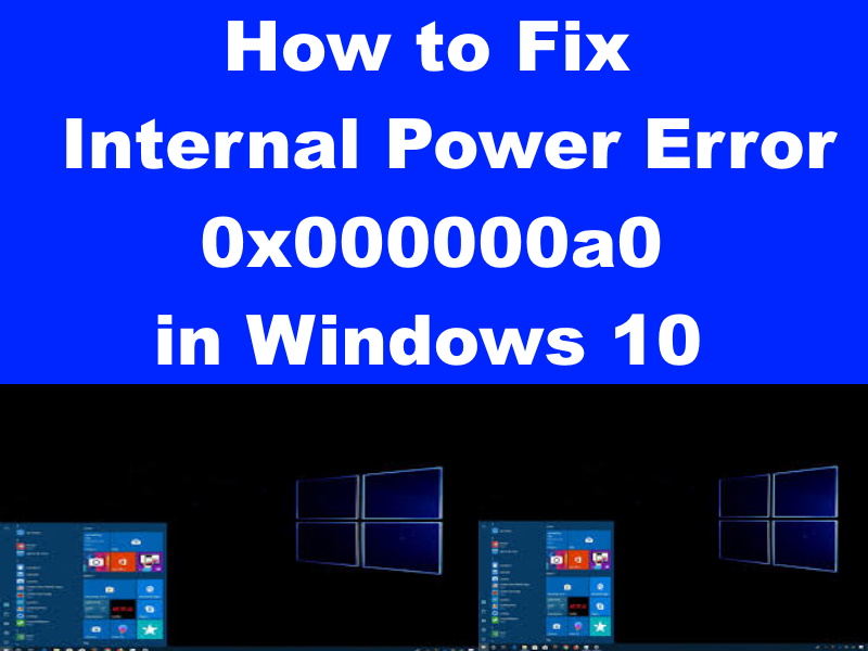 Internal power error windows 10 как исправить