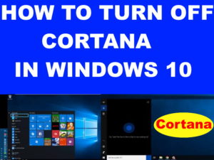 disable cortana in windows 10