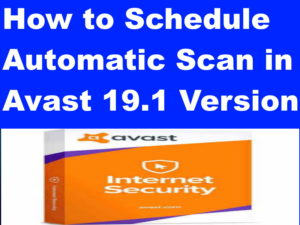 schedule scan Avast 19.1 Version