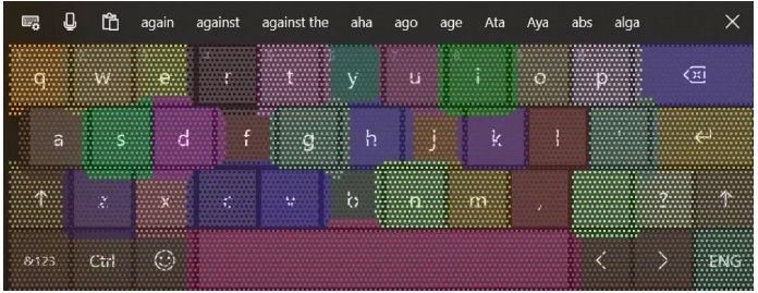 Touchpad keyboard