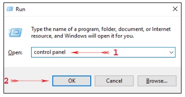 open control panel