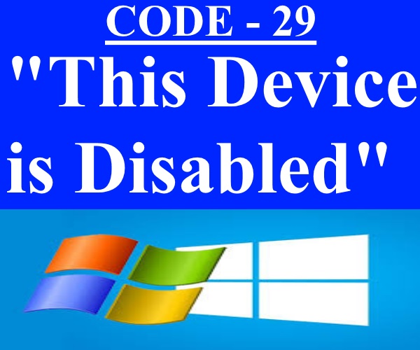 This device is disabled