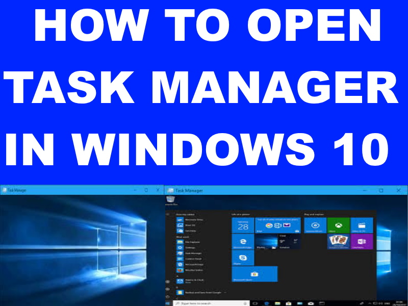 windows 10 open task manager shortcut