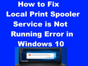 local print spooler service