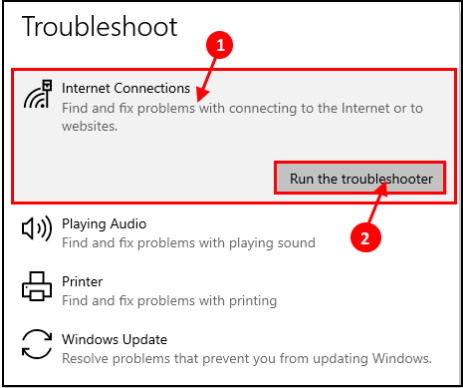 wifi network not displaying in windows 10