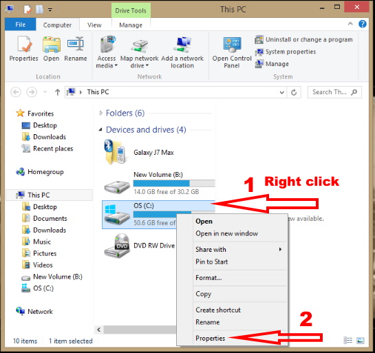 How to optimize and Free Hard Disk Space in Windows 8