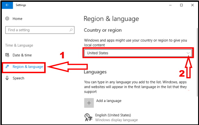 keyboard language