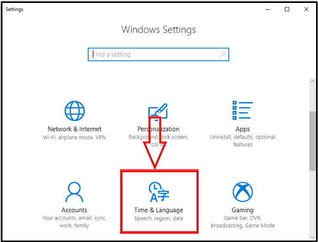 keyboard setting