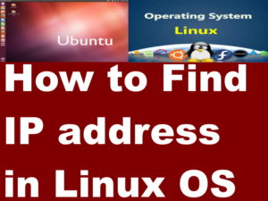 find ip address in linux ubuntu