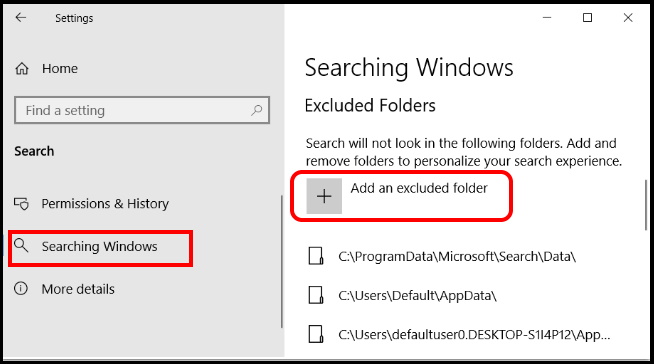 Windows search