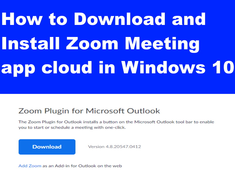 zoom app for windows 10 laptop free download