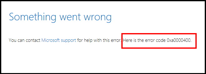 windows update error