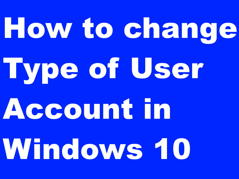 change user account