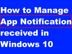 app notification