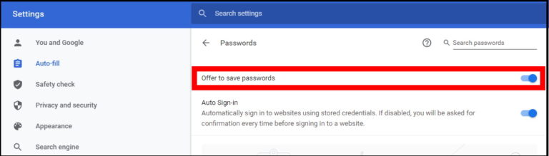 how to find saved passwords on google