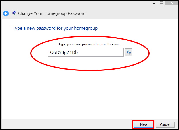 change homegroup password