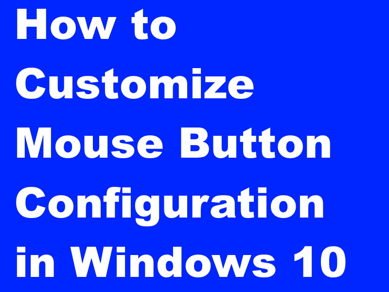 mouse button configuration