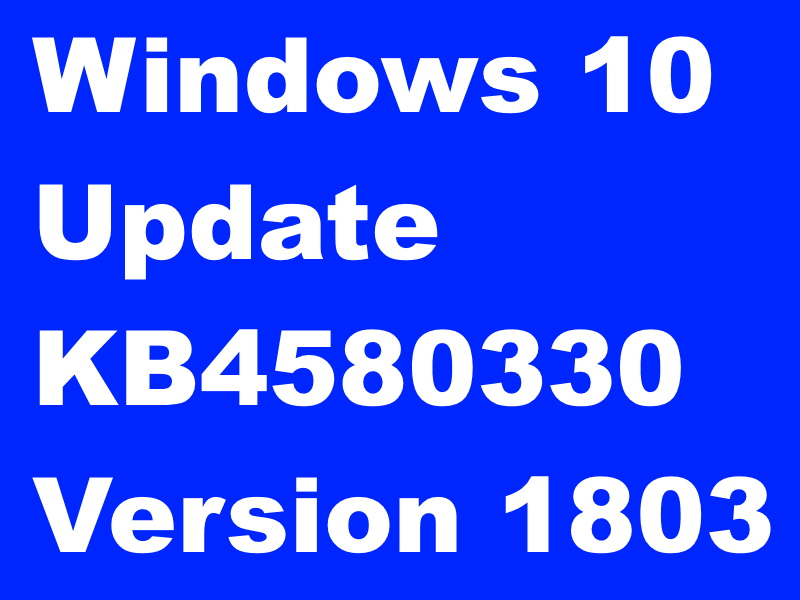 windows 10 version 1803