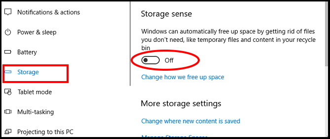 free hard disk space