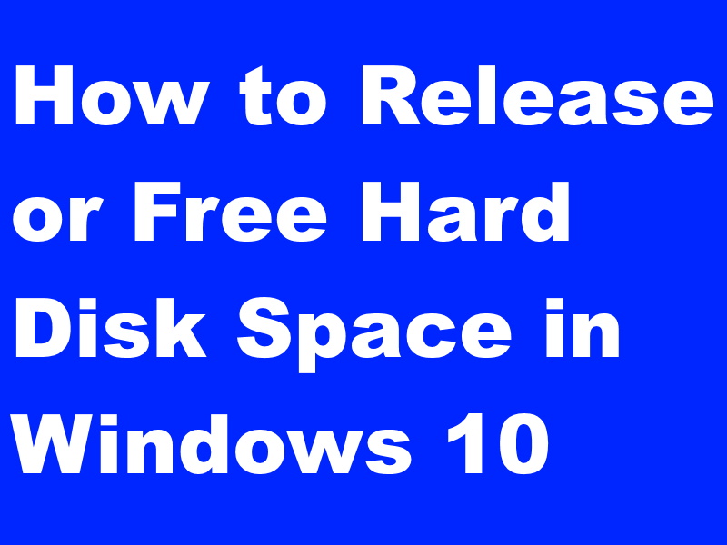 free hard drive space