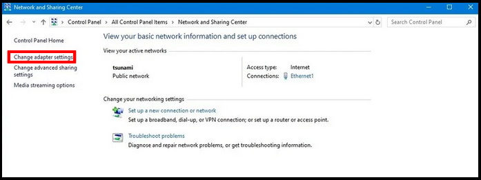 DNS setting