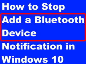 add a bluetooth device