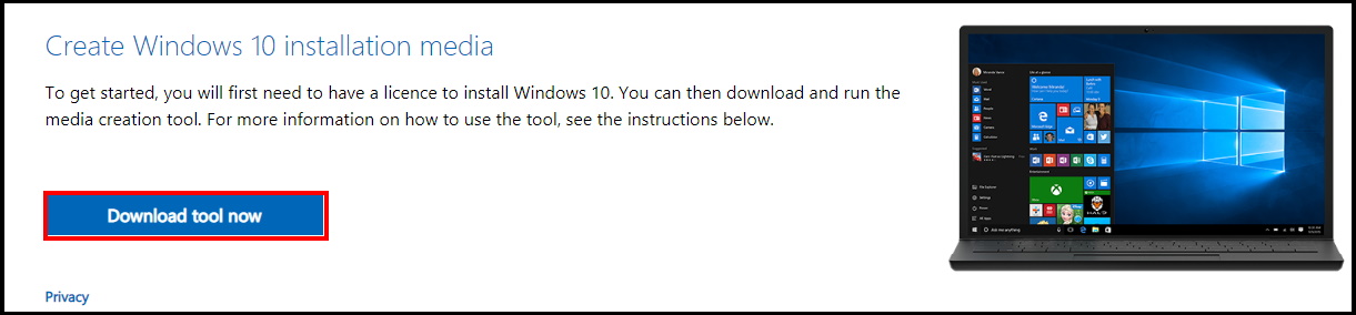 creating an iso image of windows 10