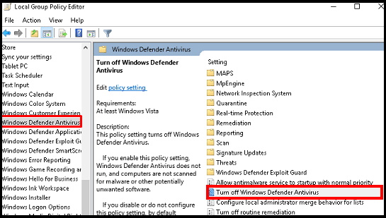 disable windows defender firewall permanently