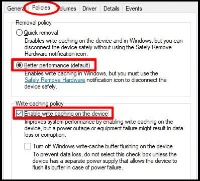 How to Enable Disable Write Caching on Disk in Windows 10