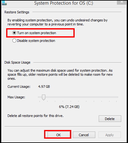 How to Enable Recover and Create System Restore Point in Windows 10