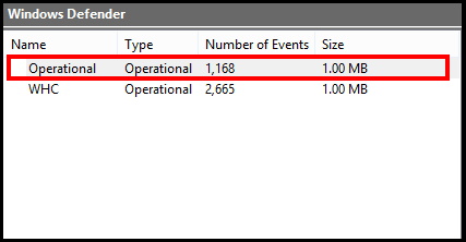 Find Windows Defender Scan Result Log History from here Offline