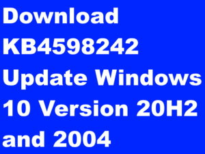 Download KB4598242 Update Windows 10 Version 20H2 and 2004