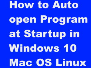 startup program