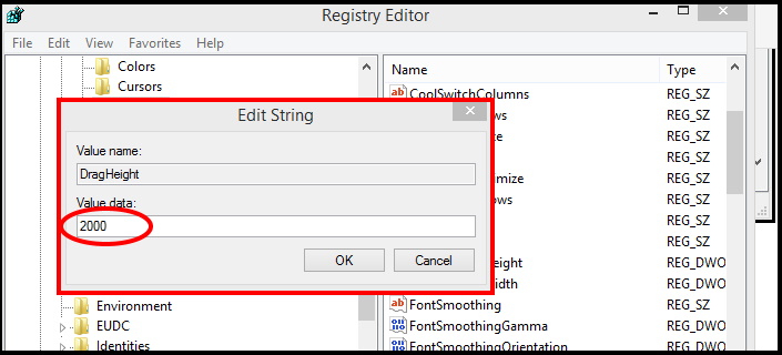 drag and drop registry key