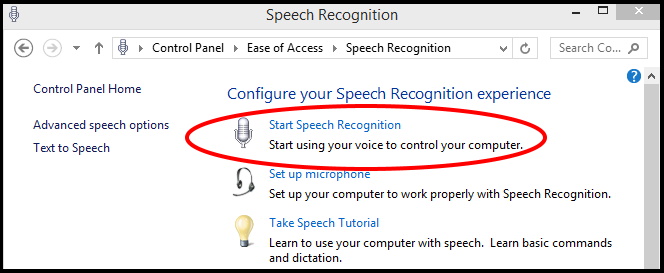 windows 10 speech recognition