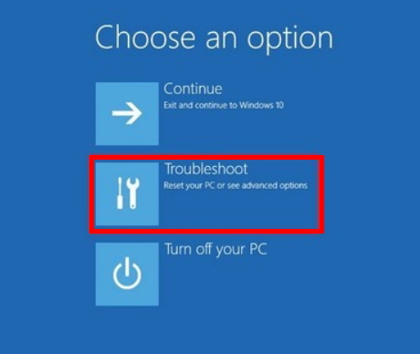 Windows 10 advance troubleshooter