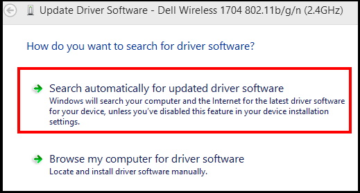 update driver software windows 10