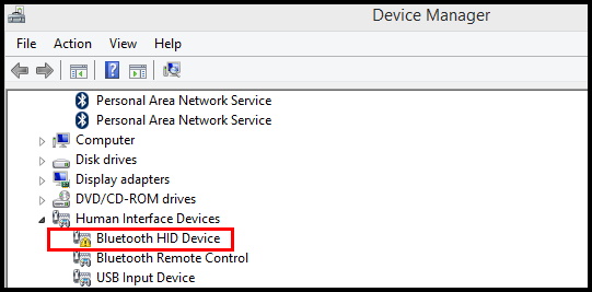 bluetooth in device manager