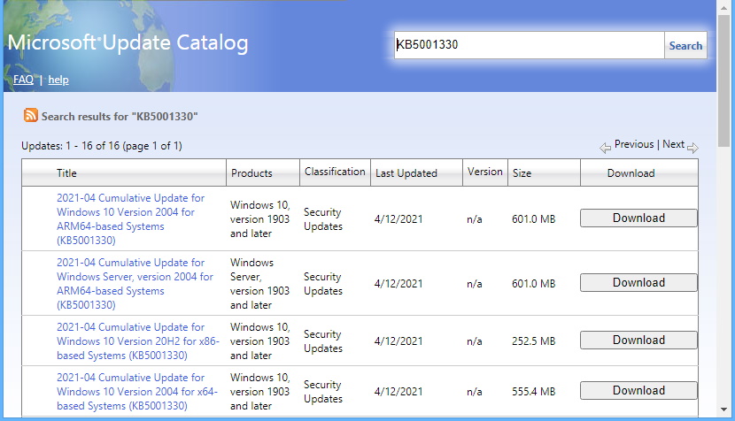 Cumulative update. Update for Windows 10 for x64-based Systems kb5001716 что это.