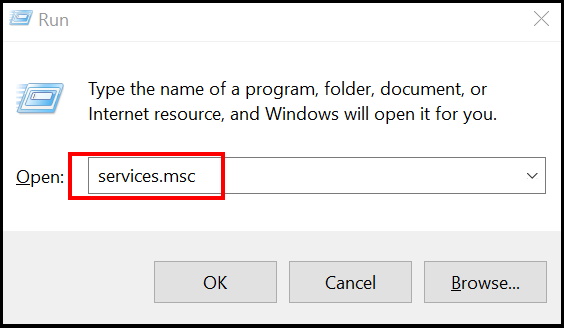 open windows 10 services