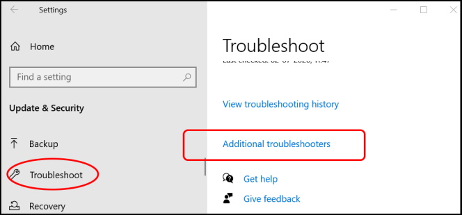 network troubleshooter