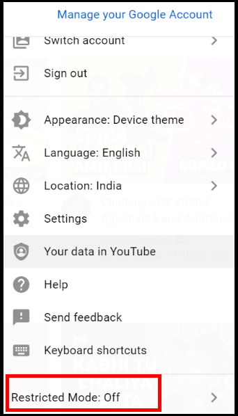 YouTube Restricted Mode Turn Off / On in Microsoft Edge Browser