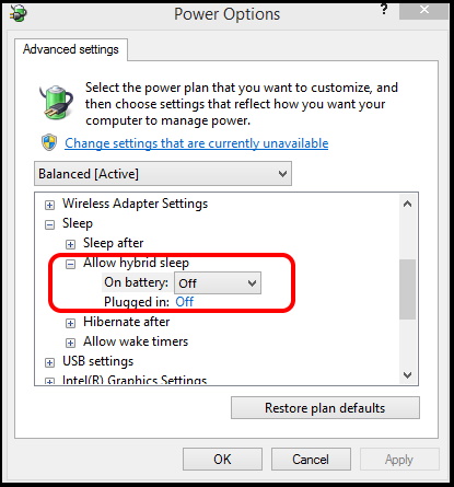 windows 10 Sleep mode