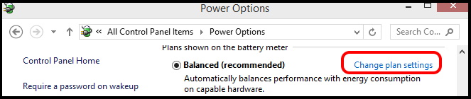 change power plan settings