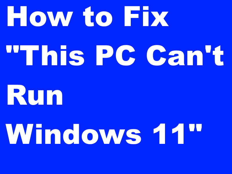 How to fix Windows 11 Wont Run on my PC error - RevoUninstaller