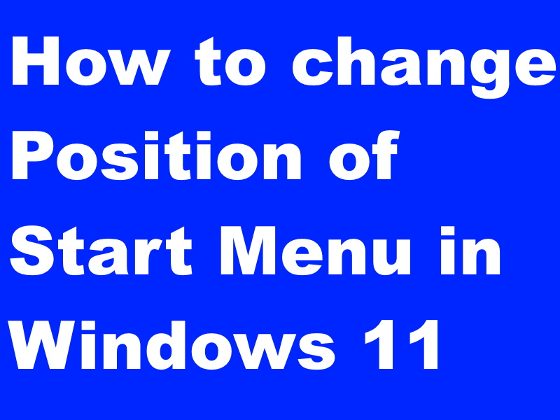 Start menu in windows 11