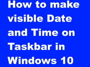 weekday date and time on taskbar