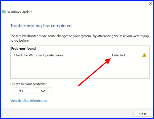 windows update troubleshooter