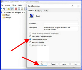 Disable Password protected File Sharing